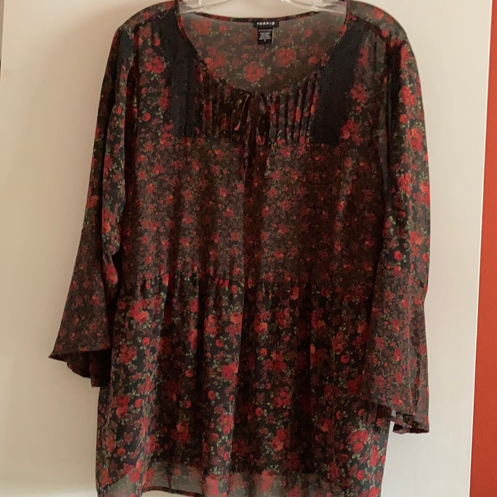 3/4 length sleeve blouse